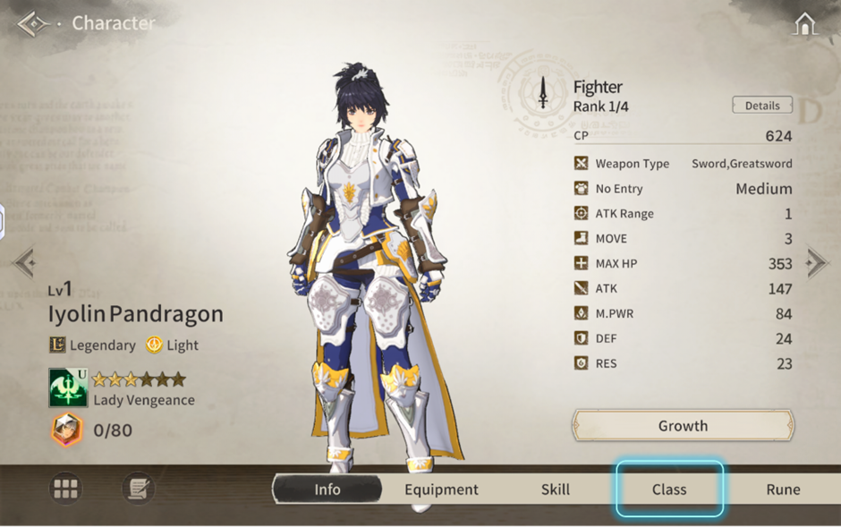 Basic Character Growth Guide screenshot