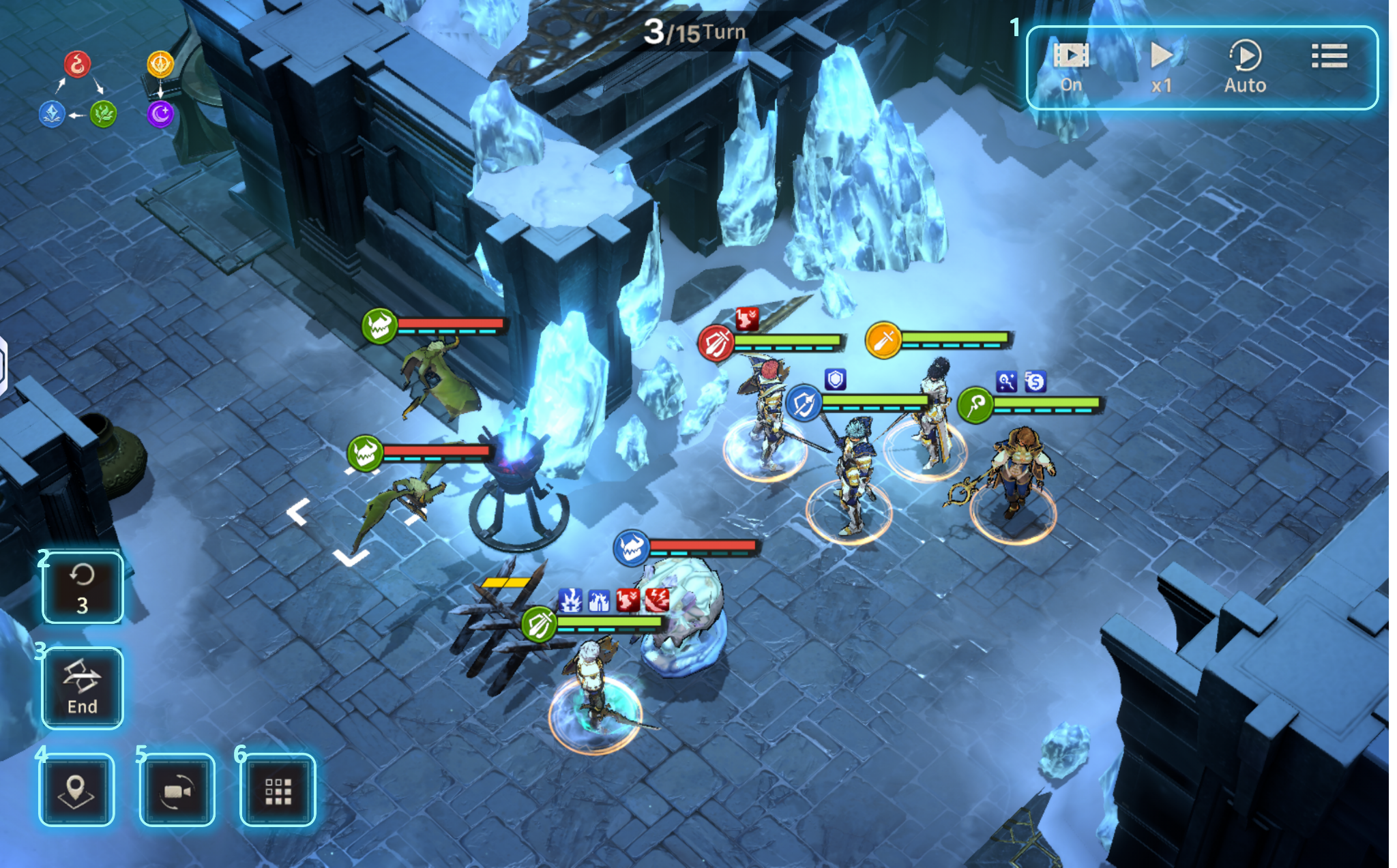 Battle Screen Features Guide screenshot