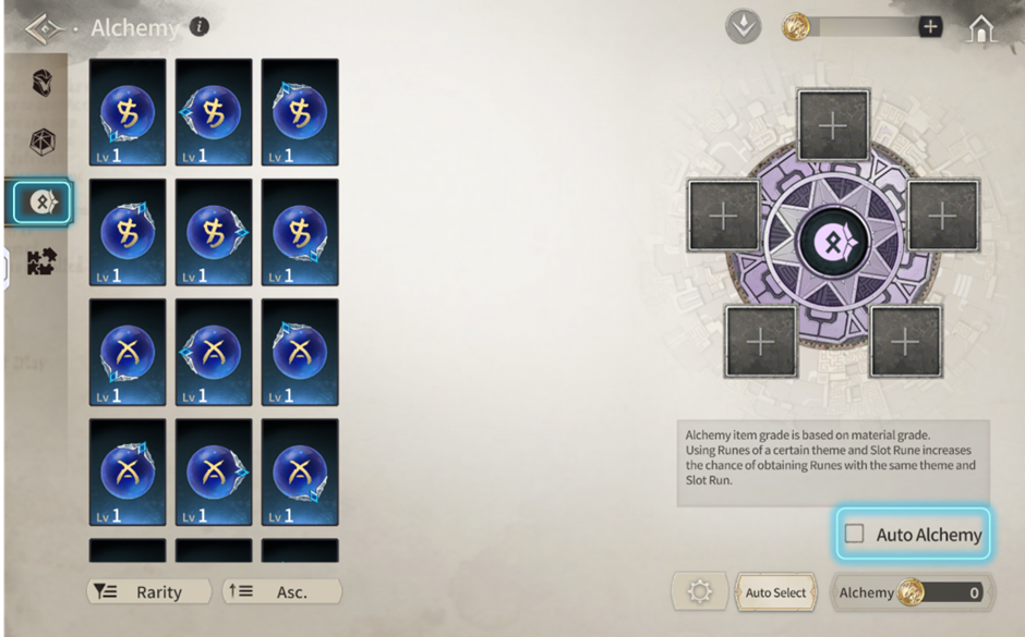 Gear Growth & Alchemy Guide screenshot