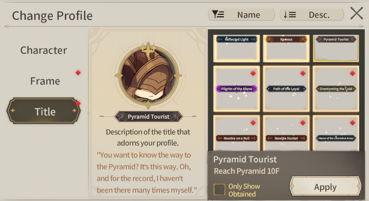 Challenge Content [Pyramid] Guide screenshot