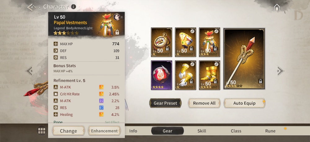 Sample gear screenshot showing the stat panel the uploader reads