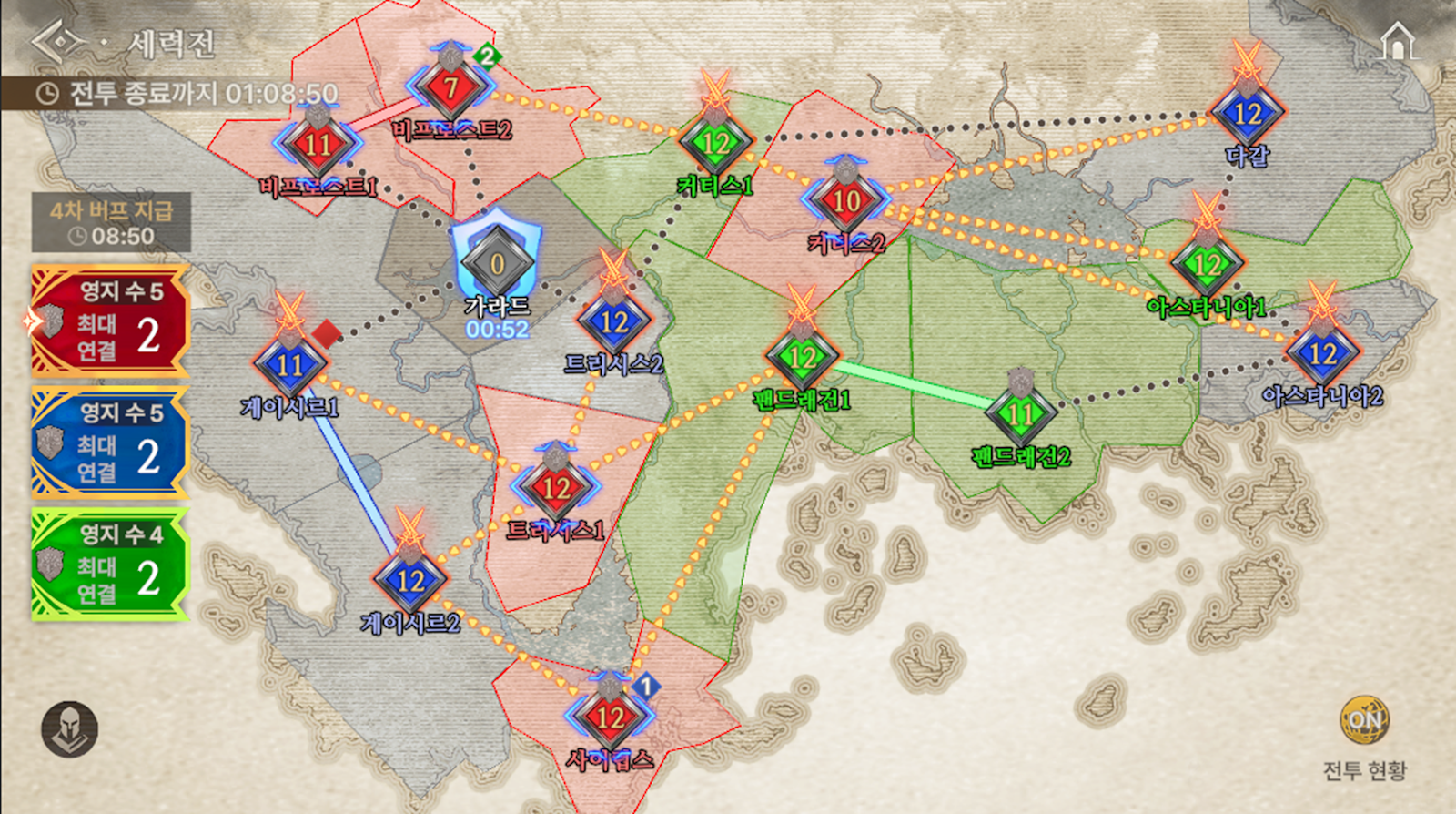 Territory turning neutral with protection timer