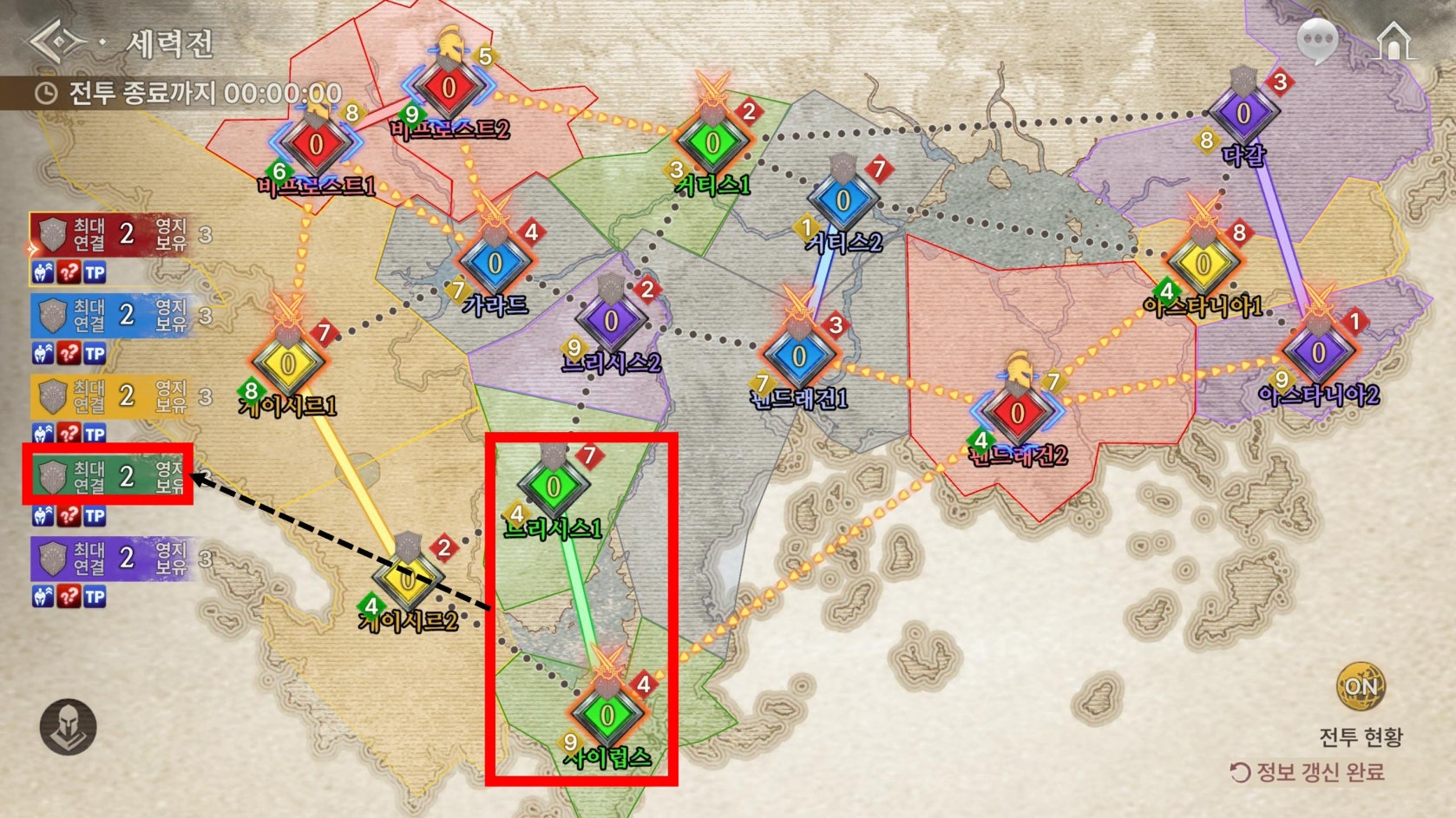 More connected territories grant more buffs